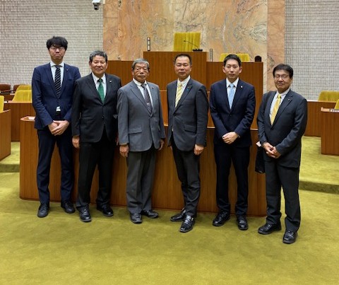 羽生市議会訪問の様子